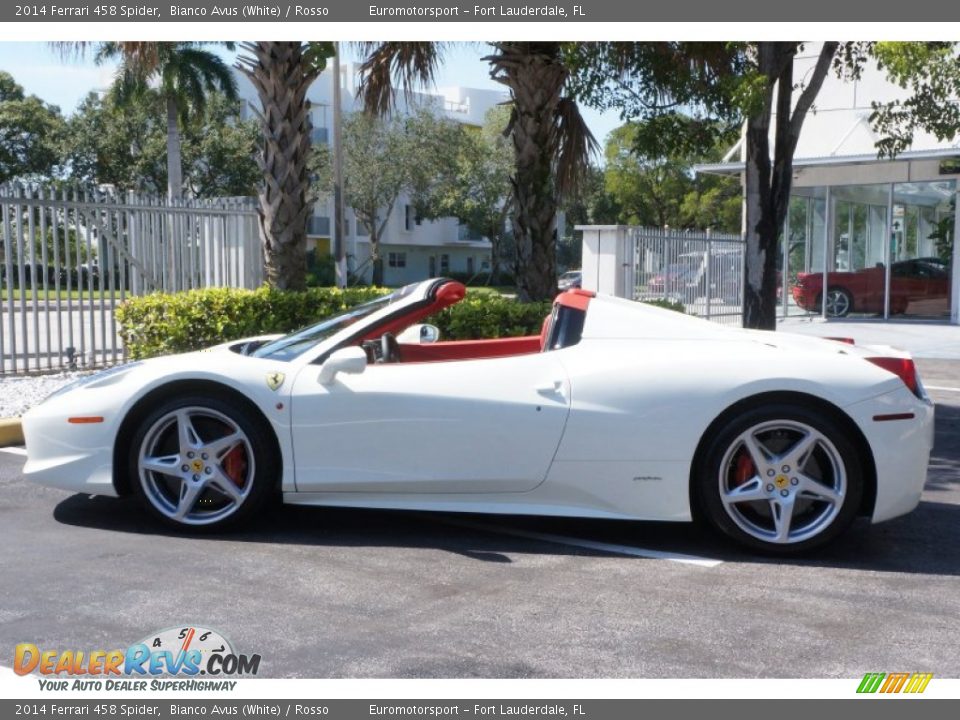 2014 Ferrari 458 Spider Bianco Avus (White) / Rosso Photo #44
