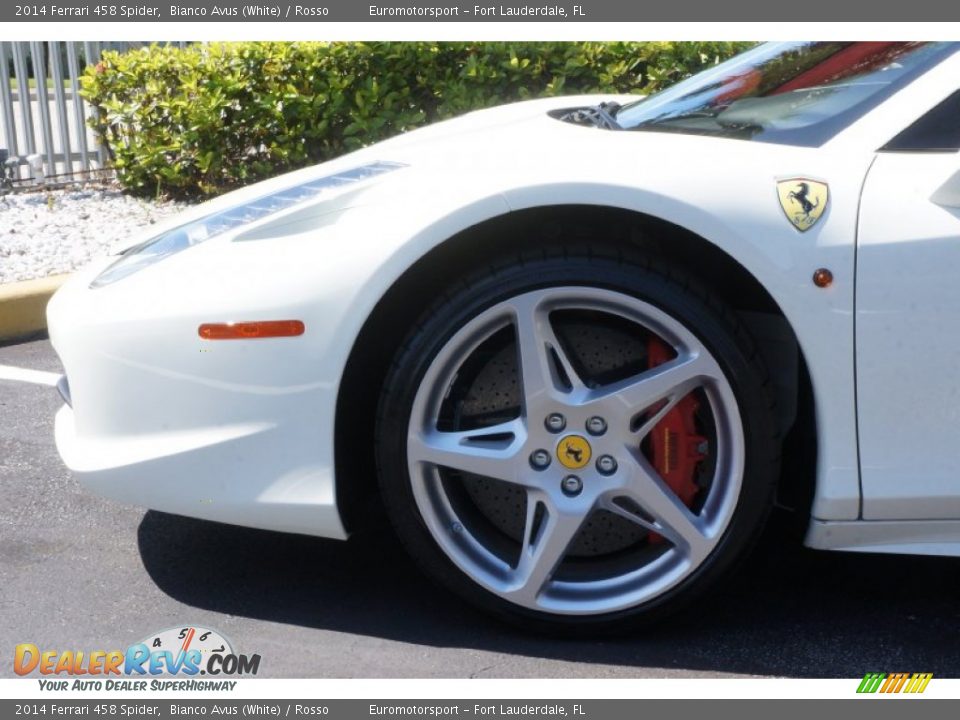2014 Ferrari 458 Spider Bianco Avus (White) / Rosso Photo #45