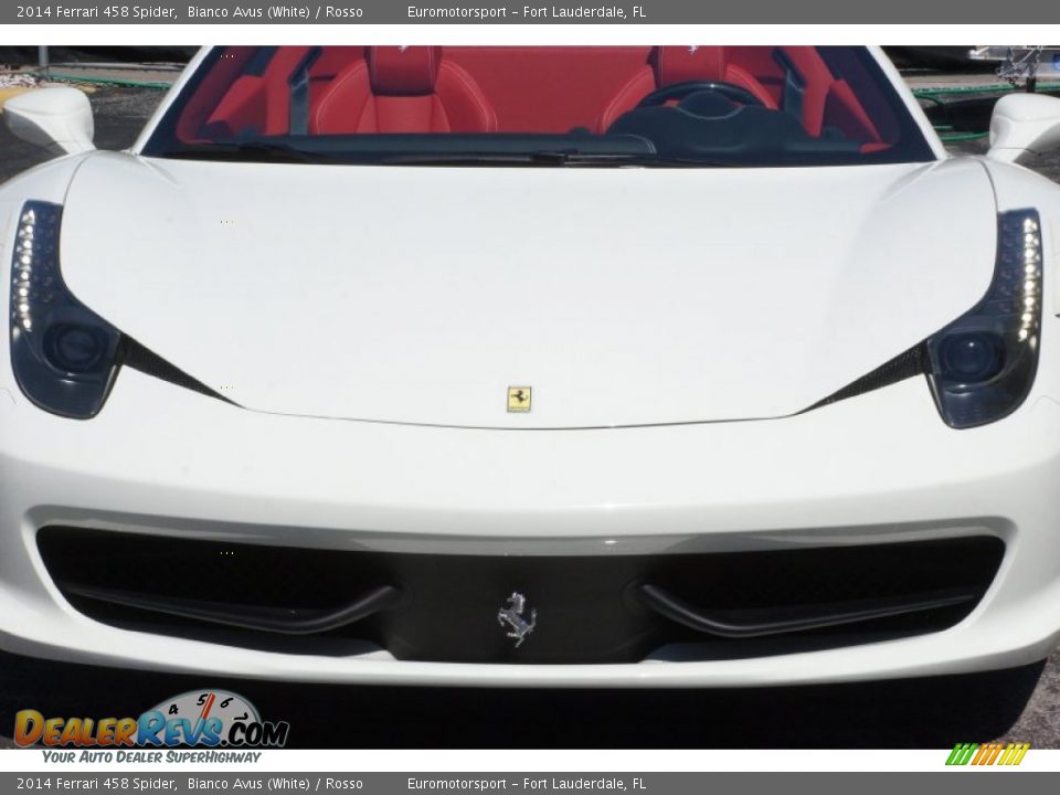2014 Ferrari 458 Spider Bianco Avus (White) / Rosso Photo #46