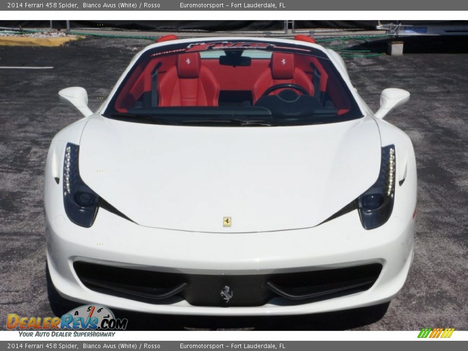 2014 Ferrari 458 Spider Bianco Avus (White) / Rosso Photo #47
