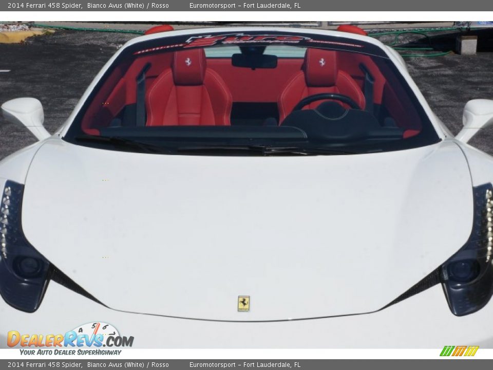 2014 Ferrari 458 Spider Bianco Avus (White) / Rosso Photo #48