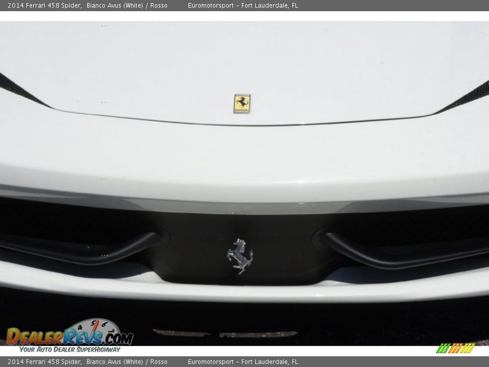 2014 Ferrari 458 Spider Bianco Avus (White) / Rosso Photo #49