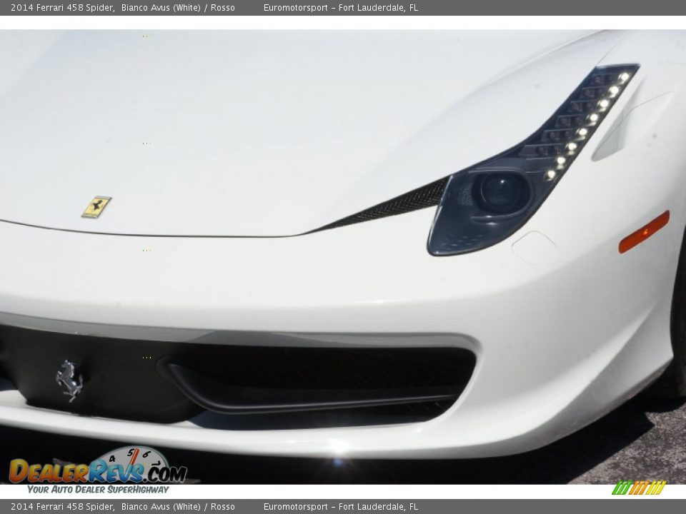 2014 Ferrari 458 Spider Bianco Avus (White) / Rosso Photo #50