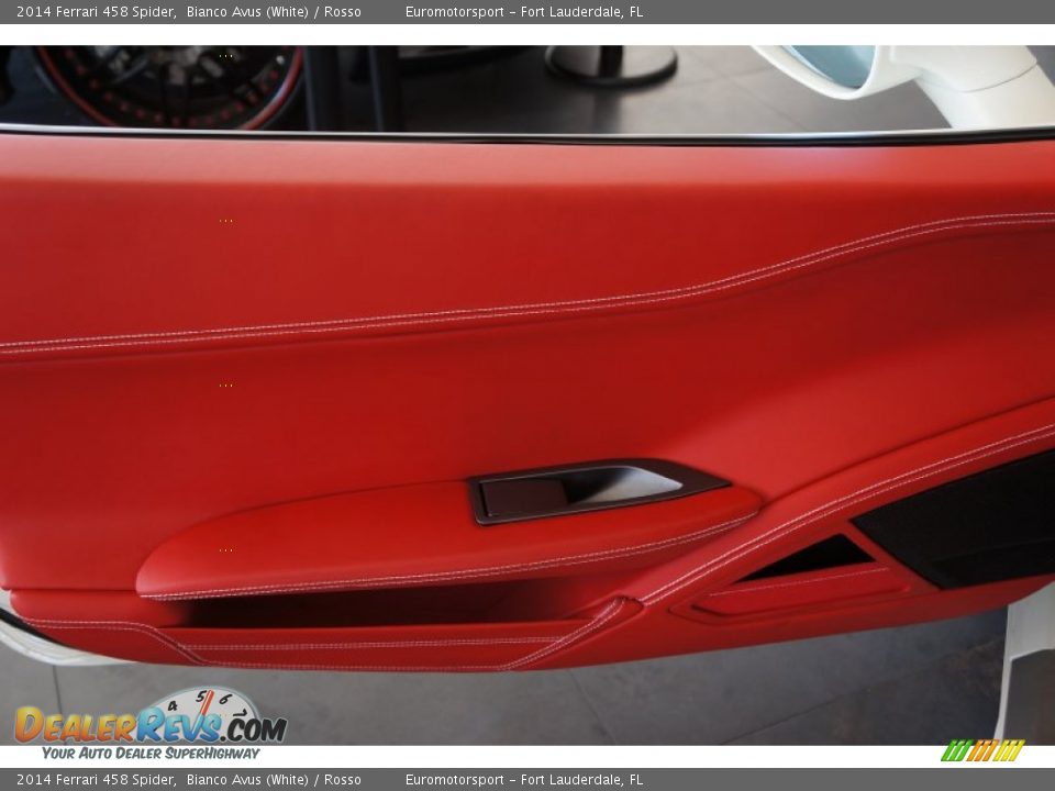 2014 Ferrari 458 Spider Bianco Avus (White) / Rosso Photo #51