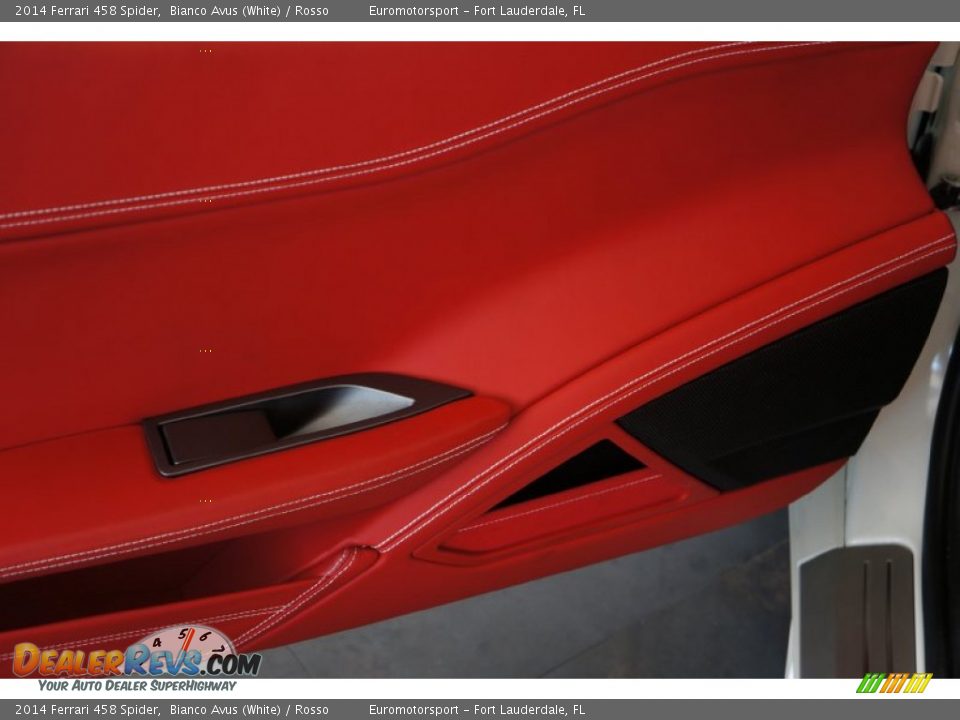 2014 Ferrari 458 Spider Bianco Avus (White) / Rosso Photo #52