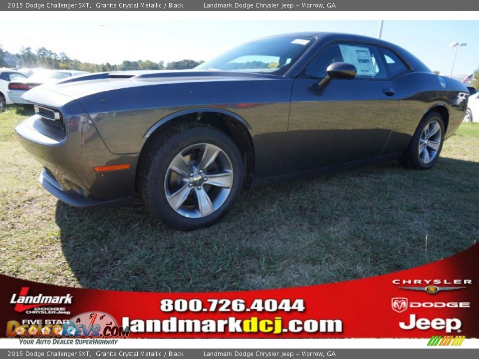 2015 Dodge Challenger SXT Granite Crystal Metallic / Black Photo #1