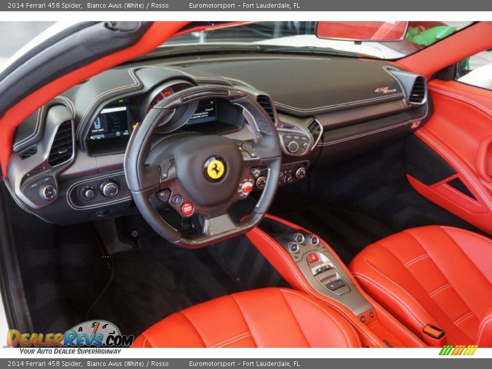 Rosso Interior - 2014 Ferrari 458 Spider Photo #53
