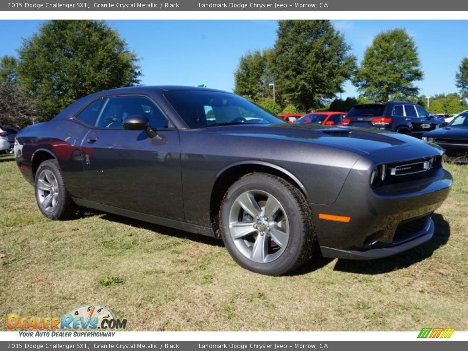 2015 Dodge Challenger SXT Granite Crystal Metallic / Black Photo #4