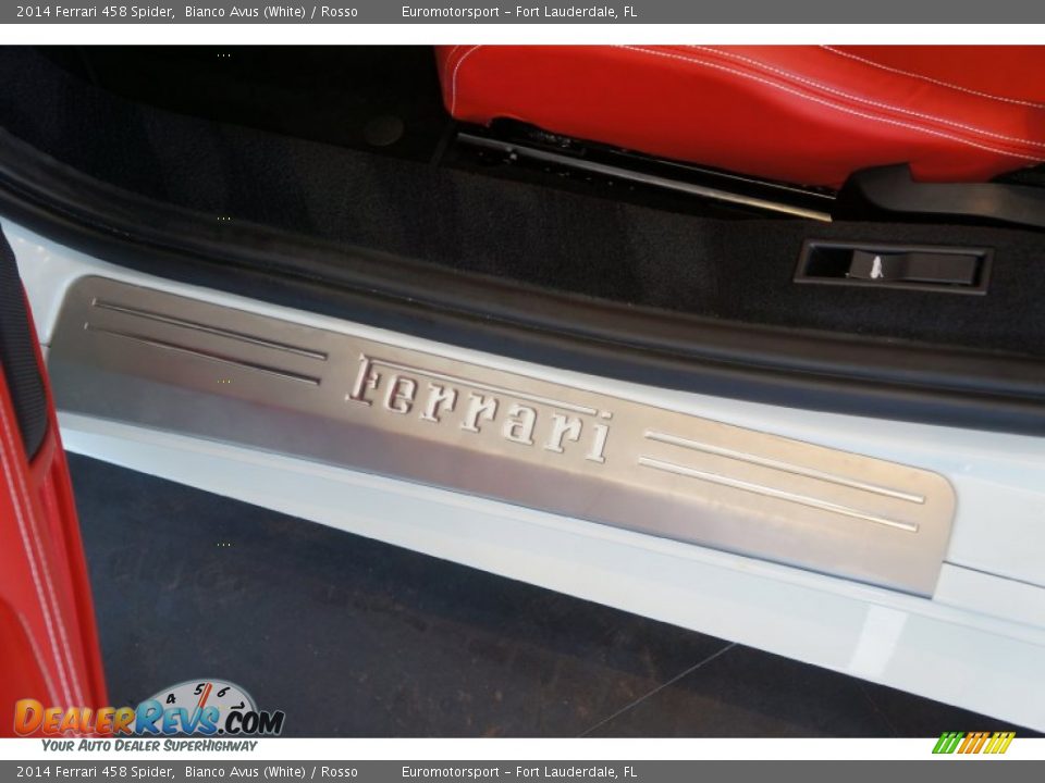 2014 Ferrari 458 Spider Bianco Avus (White) / Rosso Photo #56