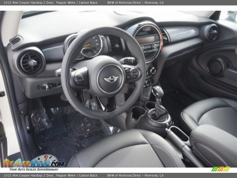 2015 Mini Cooper Hardtop 2 Door Pepper White / Carbon Black Photo #7