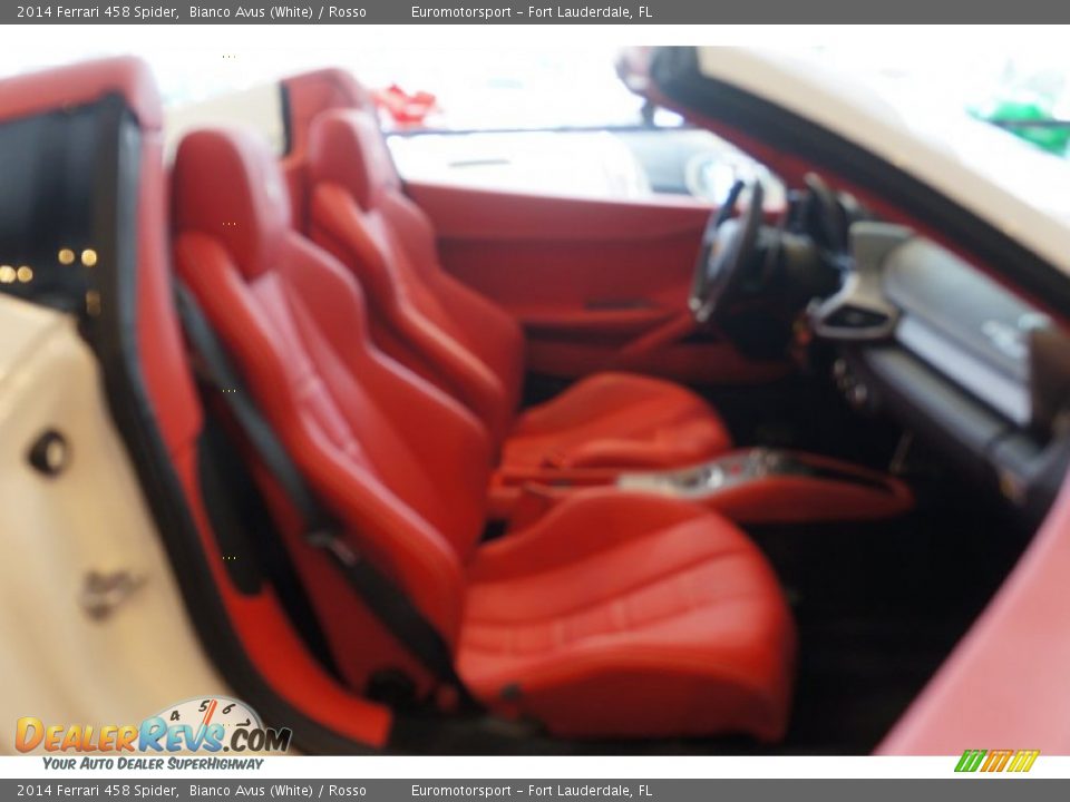 2014 Ferrari 458 Spider Bianco Avus (White) / Rosso Photo #68