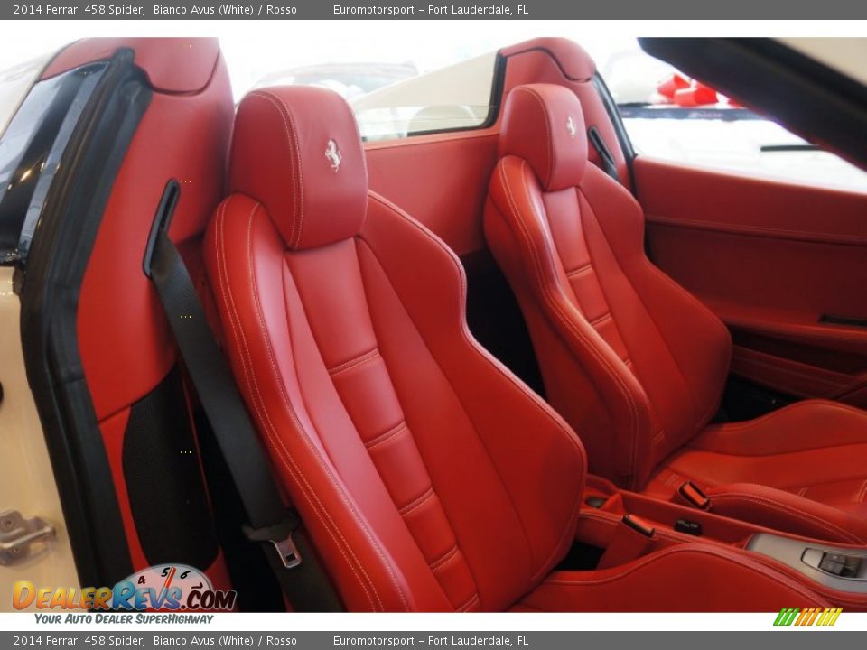 2014 Ferrari 458 Spider Bianco Avus (White) / Rosso Photo #70