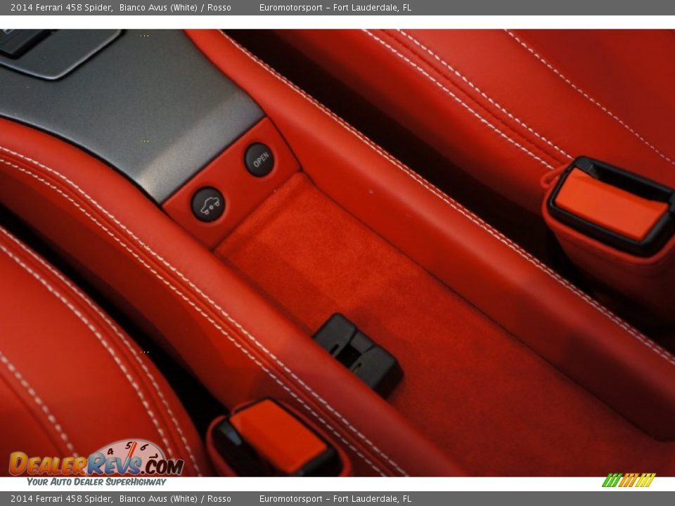2014 Ferrari 458 Spider Bianco Avus (White) / Rosso Photo #77