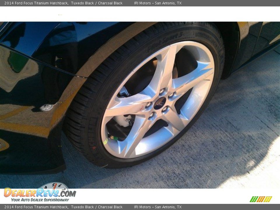 2014 Ford Focus Titanium Hatchback Tuxedo Black / Charcoal Black Photo #3