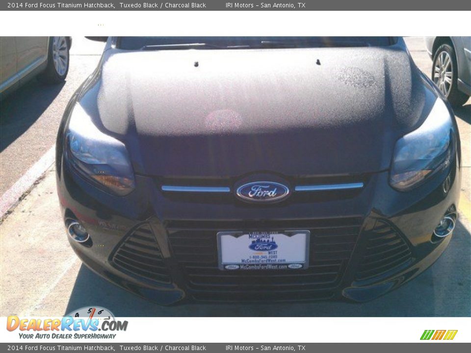 2014 Ford Focus Titanium Hatchback Tuxedo Black / Charcoal Black Photo #4