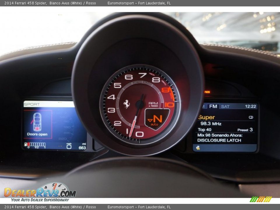 2014 Ferrari 458 Spider Gauges Photo #81