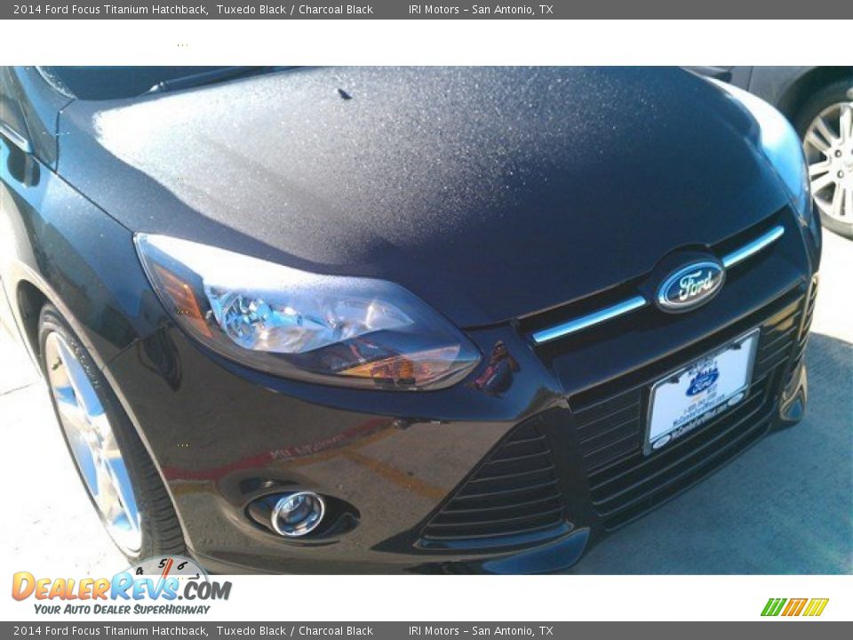 2014 Ford Focus Titanium Hatchback Tuxedo Black / Charcoal Black Photo #5