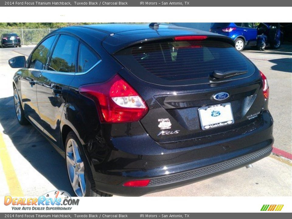 2014 Ford Focus Titanium Hatchback Tuxedo Black / Charcoal Black Photo #10