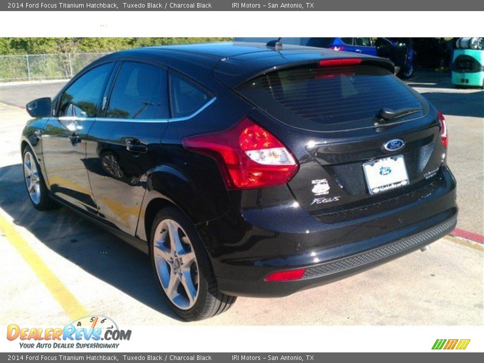 2014 Ford Focus Titanium Hatchback Tuxedo Black / Charcoal Black Photo #13