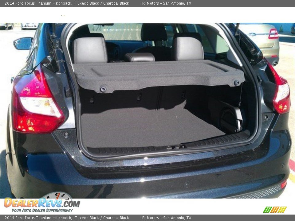 2014 Ford Focus Titanium Hatchback Tuxedo Black / Charcoal Black Photo #14