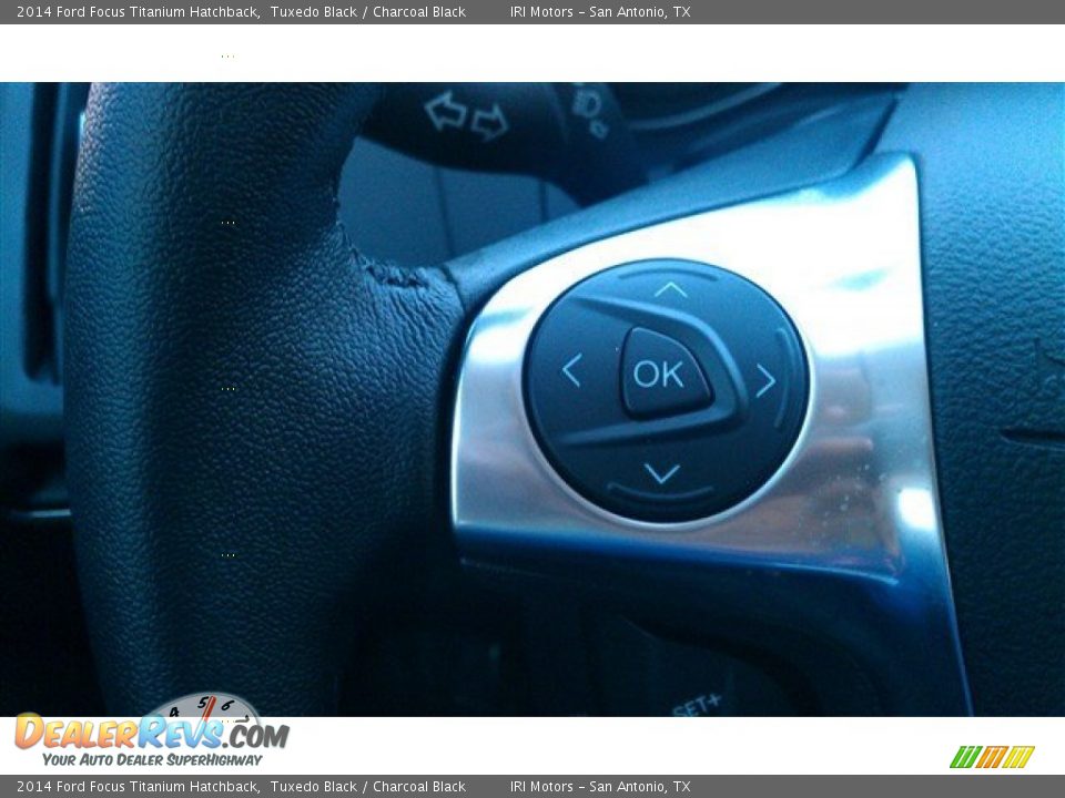 2014 Ford Focus Titanium Hatchback Tuxedo Black / Charcoal Black Photo #21