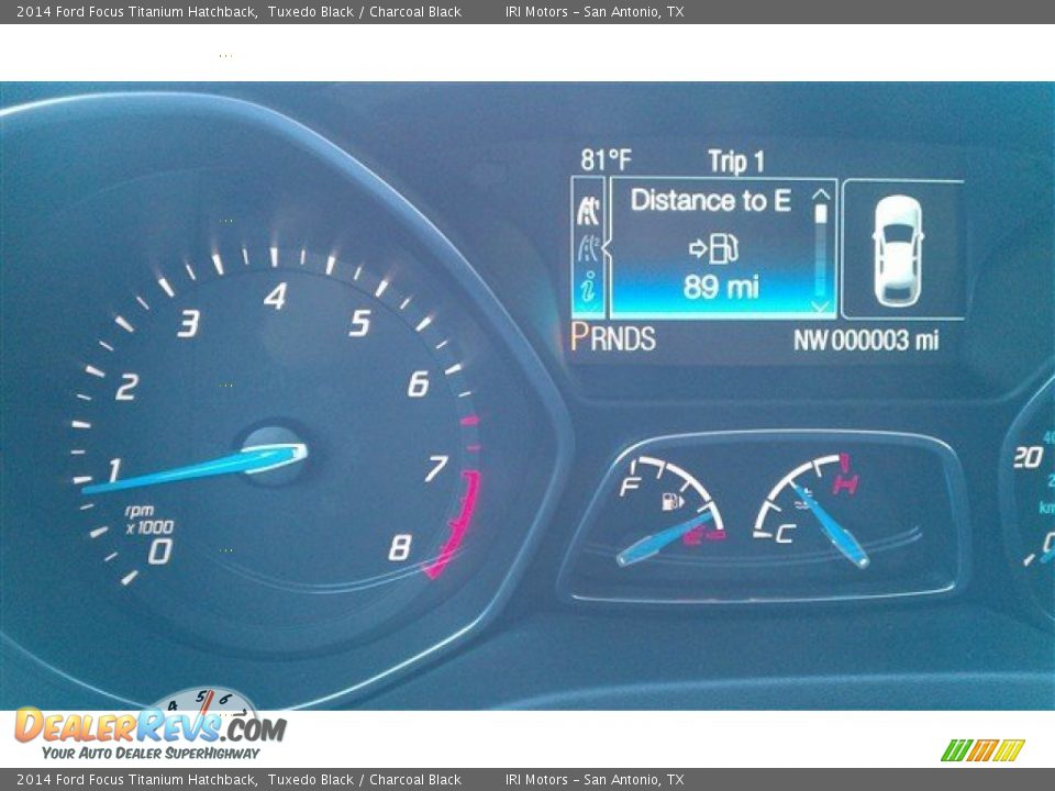 2014 Ford Focus Titanium Hatchback Tuxedo Black / Charcoal Black Photo #23