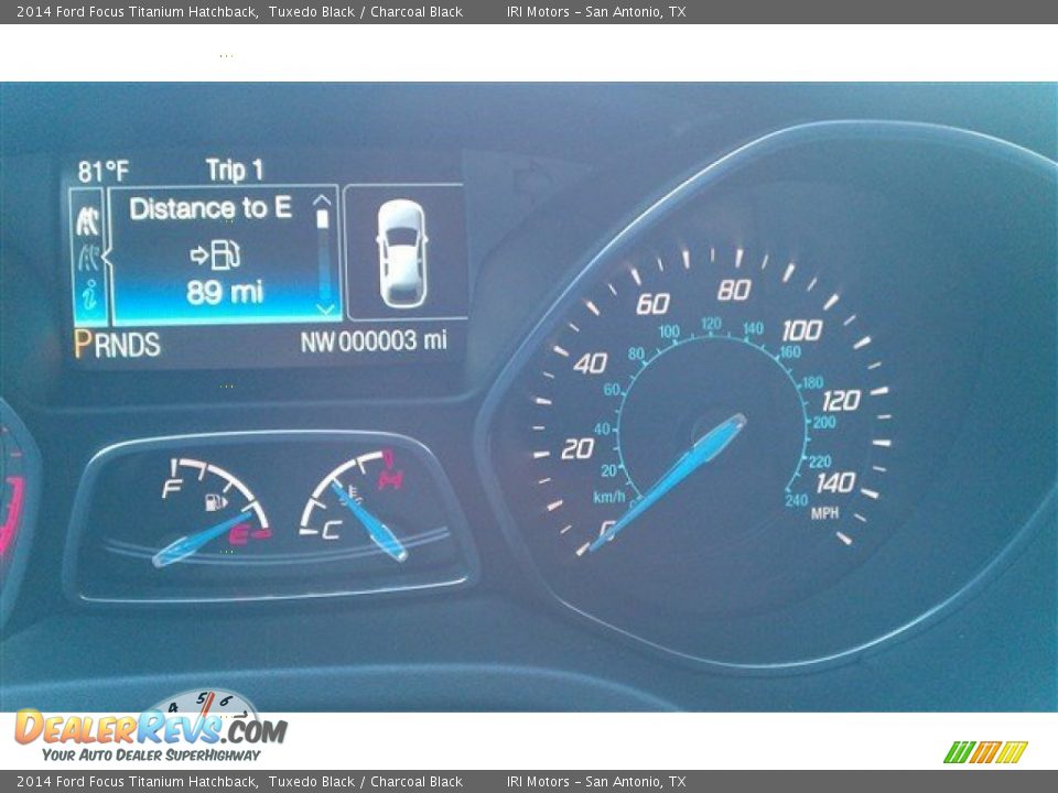 2014 Ford Focus Titanium Hatchback Tuxedo Black / Charcoal Black Photo #24