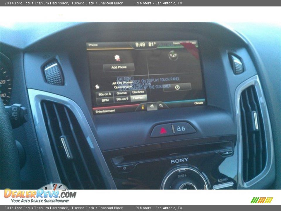 2014 Ford Focus Titanium Hatchback Tuxedo Black / Charcoal Black Photo #25