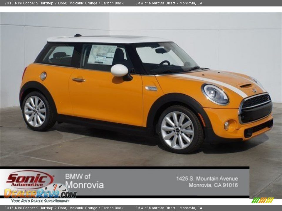 2015 Mini Cooper S Hardtop 2 Door Volcanic Orange / Carbon Black Photo #1