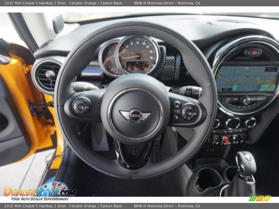 2015 Mini Cooper S Hardtop 2 Door Volcanic Orange / Carbon Black Photo #8