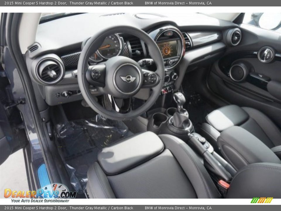Carbon Black Interior - 2015 Mini Cooper S Hardtop 2 Door Photo #7