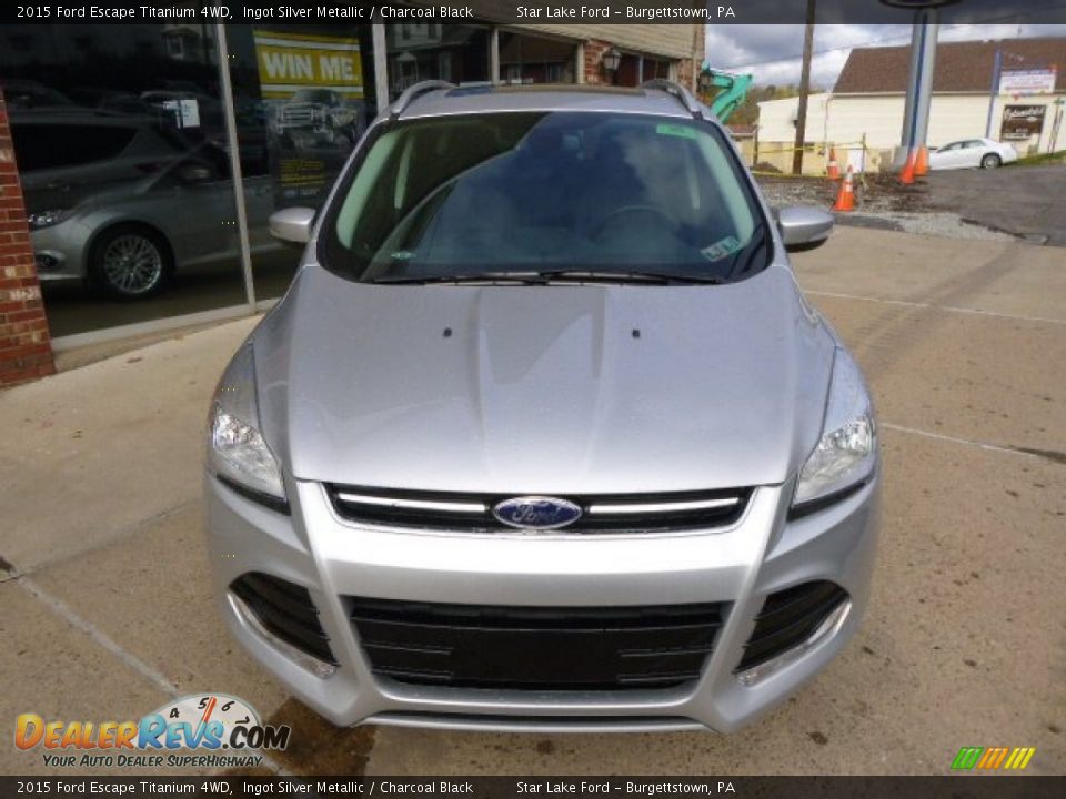 2015 Ford Escape Titanium 4WD Ingot Silver Metallic / Charcoal Black Photo #2
