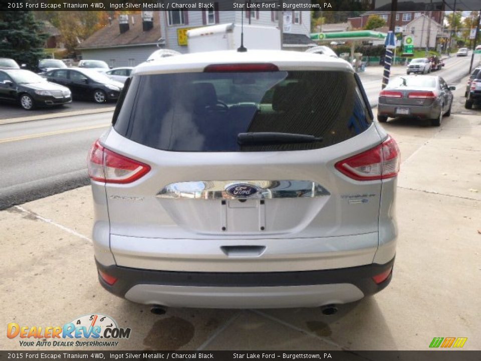 2015 Ford Escape Titanium 4WD Ingot Silver Metallic / Charcoal Black Photo #5