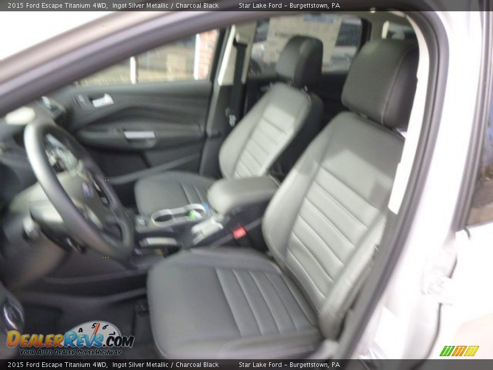 2015 Ford Escape Titanium 4WD Ingot Silver Metallic / Charcoal Black Photo #9