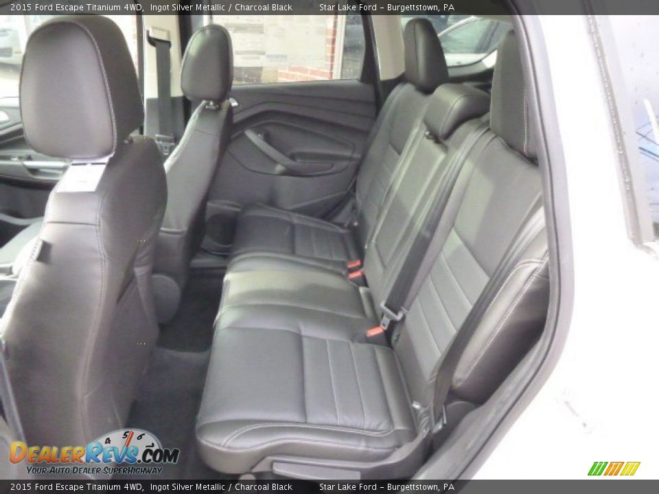2015 Ford Escape Titanium 4WD Ingot Silver Metallic / Charcoal Black Photo #10