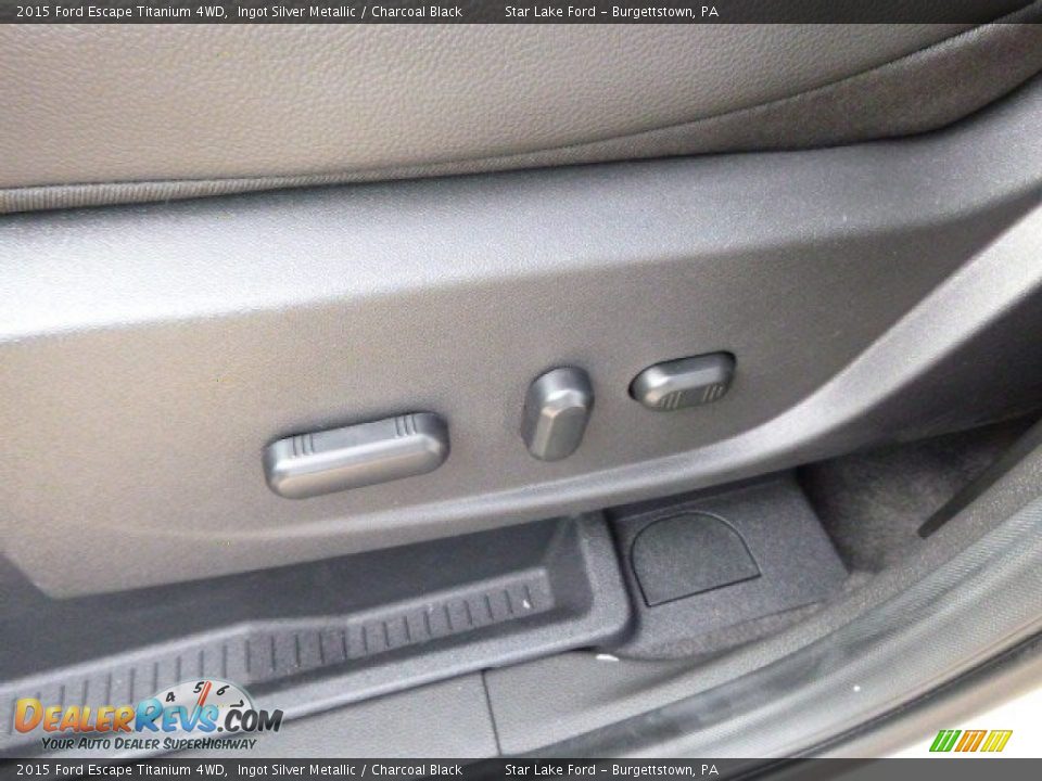 2015 Ford Escape Titanium 4WD Ingot Silver Metallic / Charcoal Black Photo #14