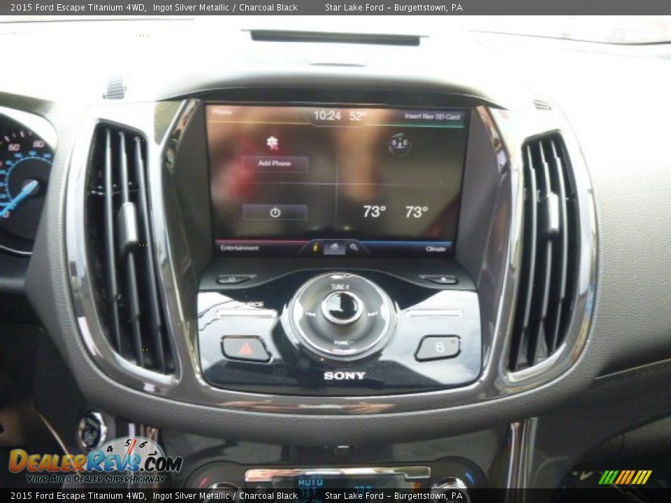 2015 Ford Escape Titanium 4WD Ingot Silver Metallic / Charcoal Black Photo #15
