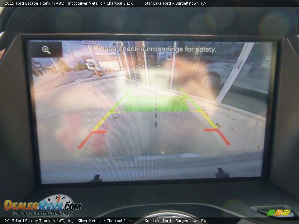 2015 Ford Escape Titanium 4WD Ingot Silver Metallic / Charcoal Black Photo #16