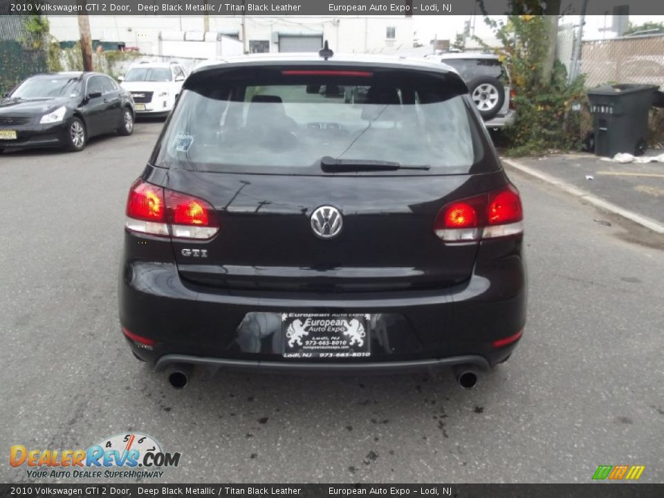 2010 Volkswagen GTI 2 Door Deep Black Metallic / Titan Black Leather Photo #7