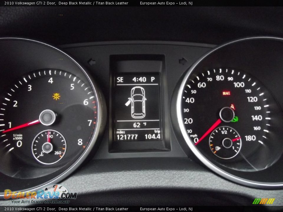 2010 Volkswagen GTI 2 Door Deep Black Metallic / Titan Black Leather Photo #17