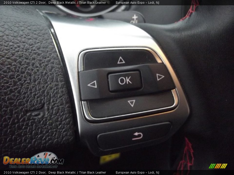 2010 Volkswagen GTI 2 Door Deep Black Metallic / Titan Black Leather Photo #19