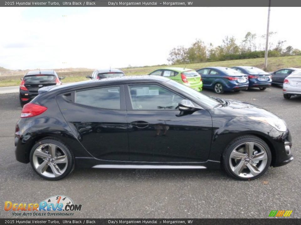 2015 Hyundai Veloster Turbo Ultra Black / Black Photo #2