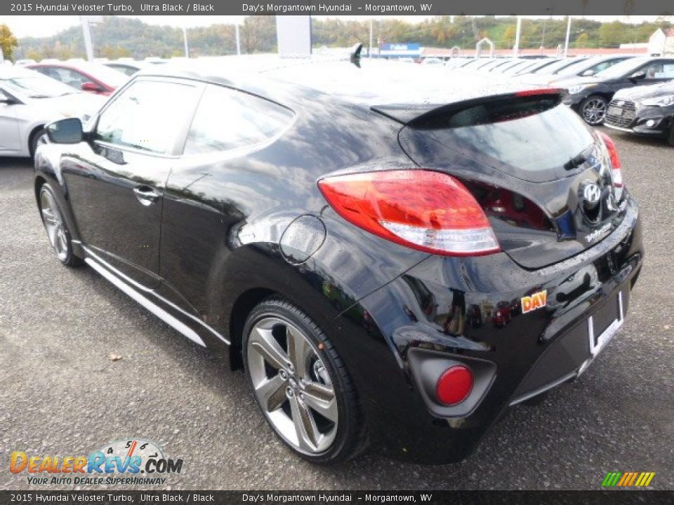 2015 Hyundai Veloster Turbo Ultra Black / Black Photo #6