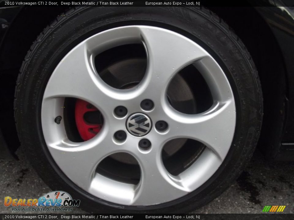 2010 Volkswagen GTI 2 Door Deep Black Metallic / Titan Black Leather Photo #31