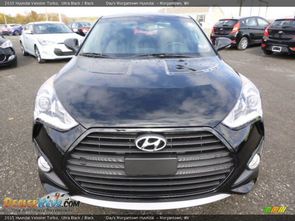 2015 Hyundai Veloster Turbo Ultra Black / Black Photo #9