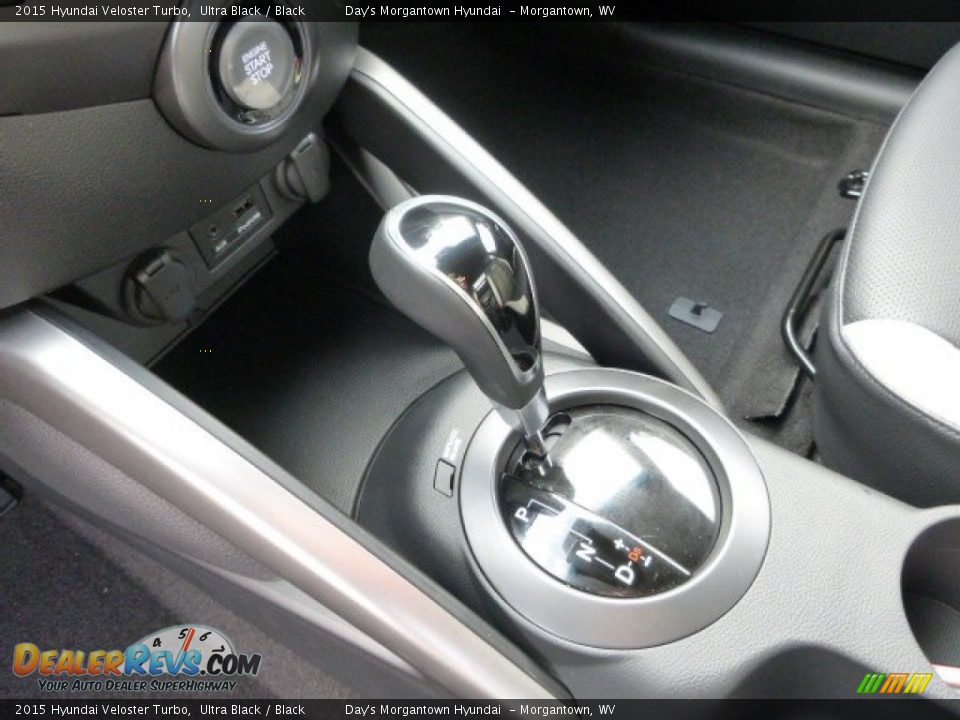 2015 Hyundai Veloster Turbo Ultra Black / Black Photo #15