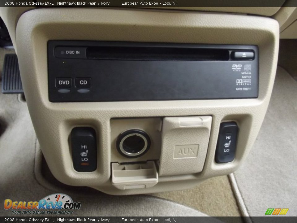 2008 Honda Odyssey EX-L Nighthawk Black Pearl / Ivory Photo #33