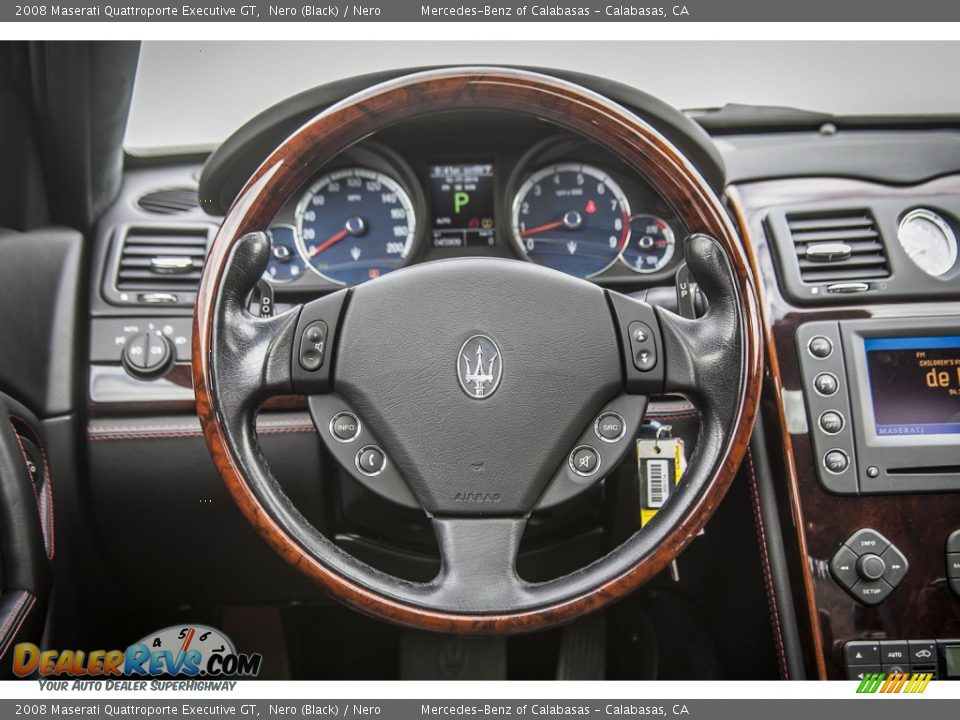 2008 Maserati Quattroporte Executive GT Steering Wheel Photo #15