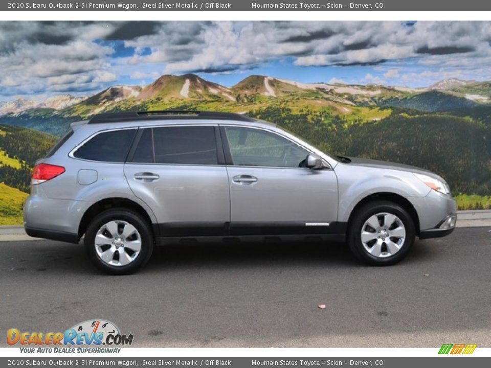 2010 Subaru Outback 2.5i Premium Wagon Steel Silver Metallic / Off Black Photo #2