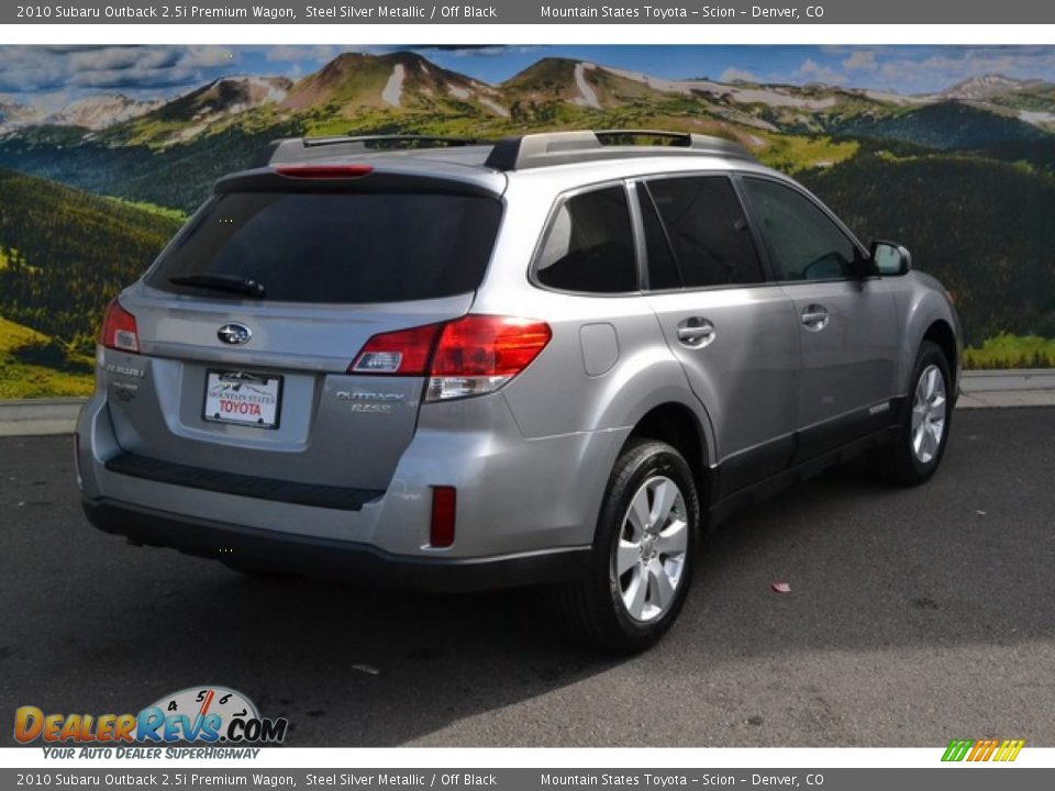 2010 Subaru Outback 2.5i Premium Wagon Steel Silver Metallic / Off Black Photo #3